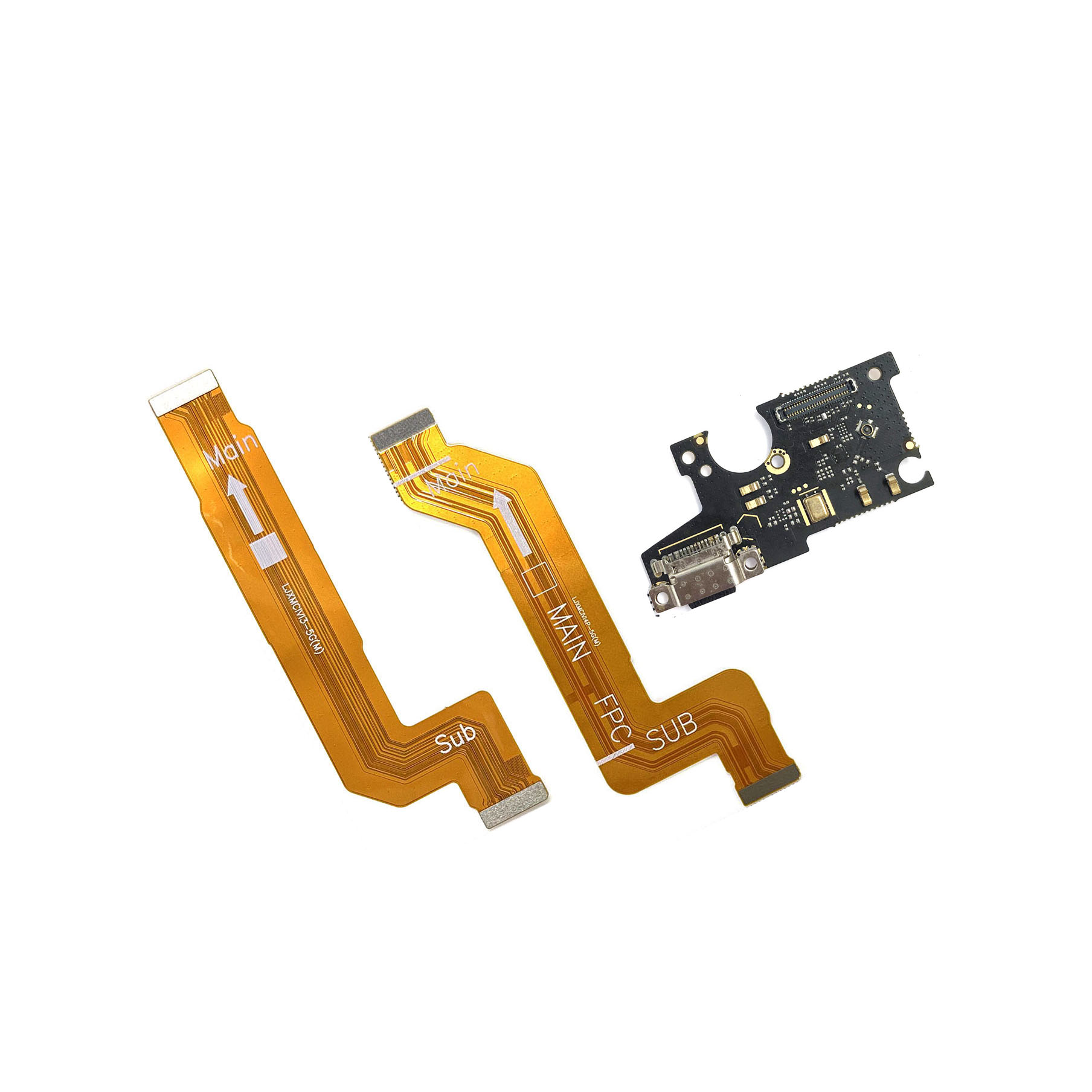 Charging Port Flex - Xiaomi Civi、Civi2、Civi3、4Pro、5Pro Max、Max2、Max3、Mix、Mix2、Mix3用充電フレックスケーブル、USB充電ポート