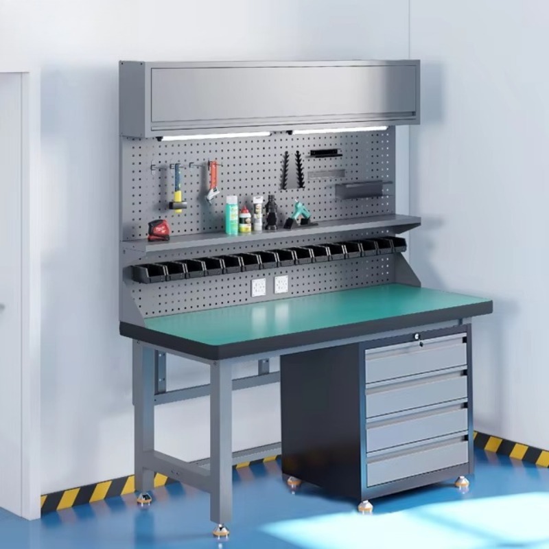 Electronics Repair Workbench - ヘビーデューティー帯電防止作業台、カスタマイズ可能な工具収納テーブル、自動車修理工場用電子作業台