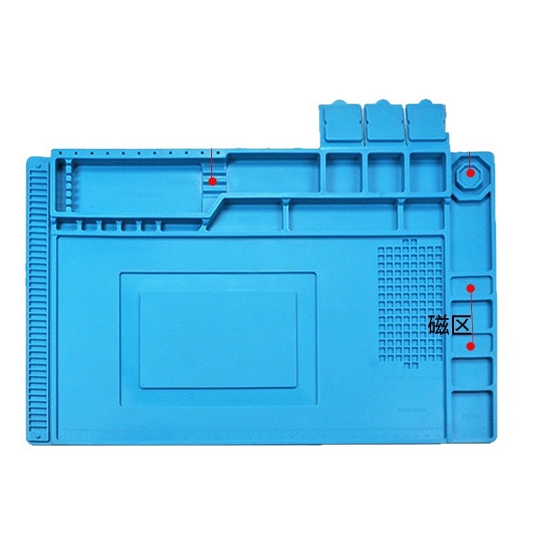 電子機器用磁気シリコン修理マット、TE-501耐熱はんだ付け - Electronics Repair Workbench のレビューと価格