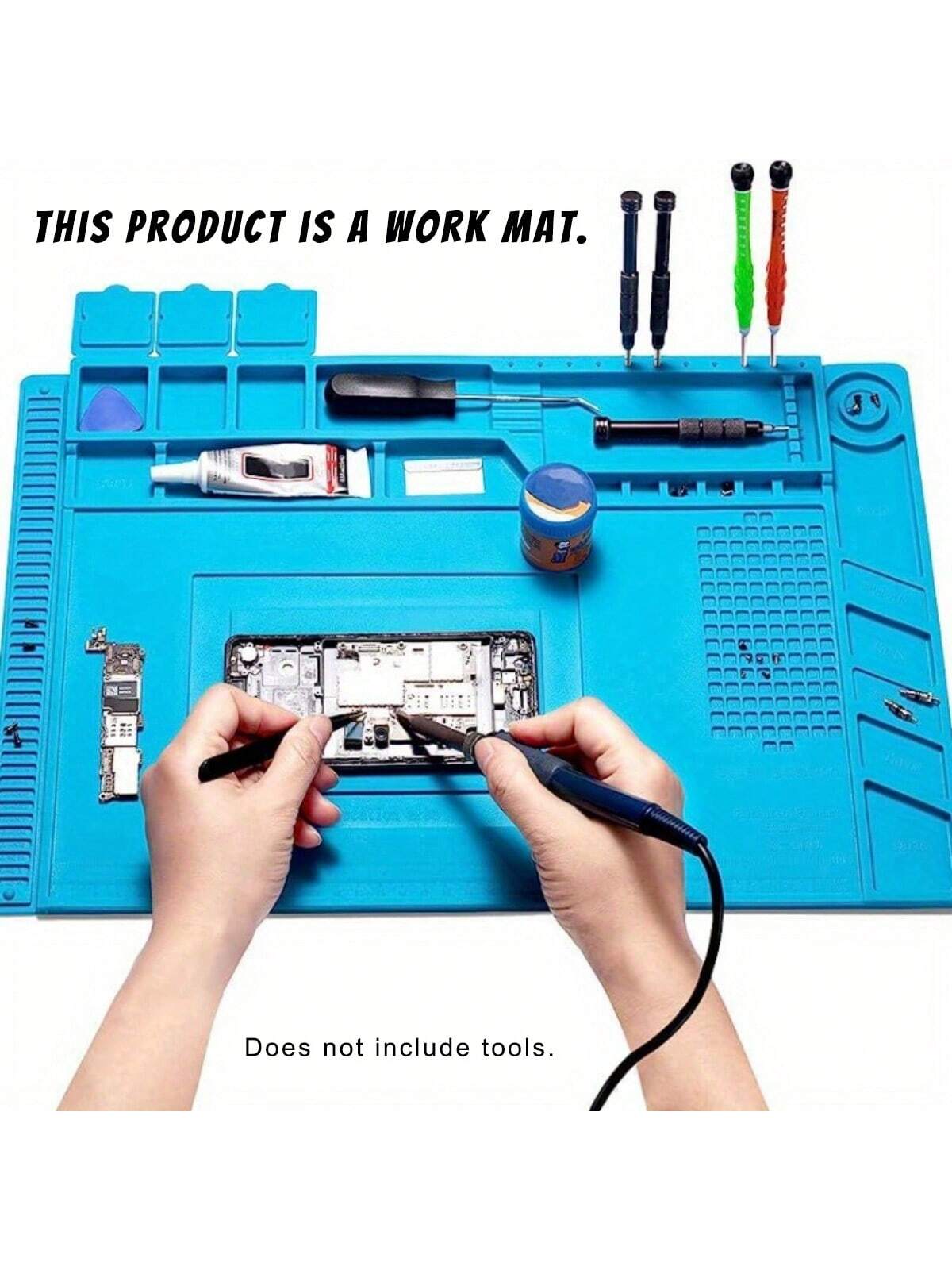 耐熱性シリコン製はんだ付けパッド（磁気エリア付き）電子修理作 - Electronics Repair Workbench のレビューと価格
