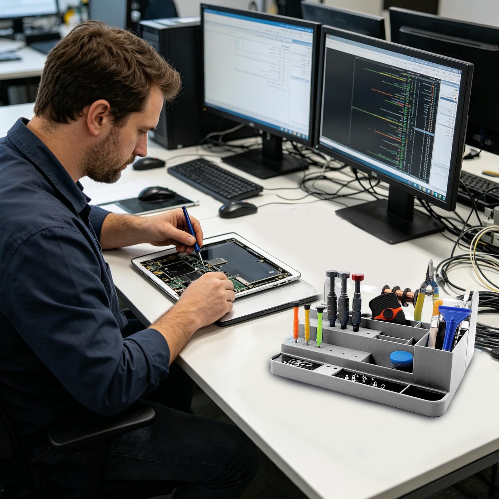 ドライバーホルダー 高耐久性 マルチコンパートメント 省スペ - Electronics Repair Workbench のレビューと価格