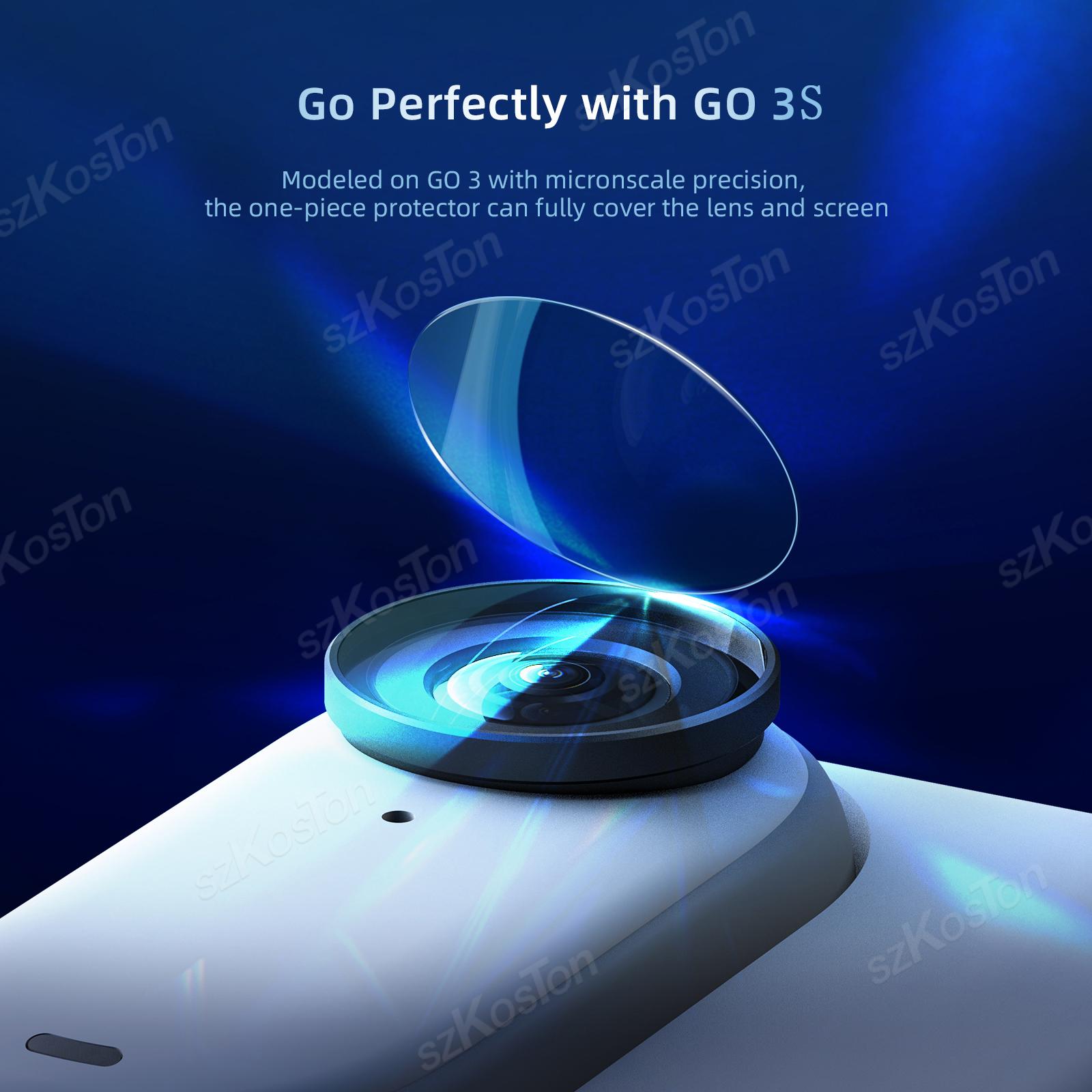 強化ガラス液晶ディスプレイ画面プロテクターレンズフィルムカバ - Insta360 Camera Go 3 のレビューと価格