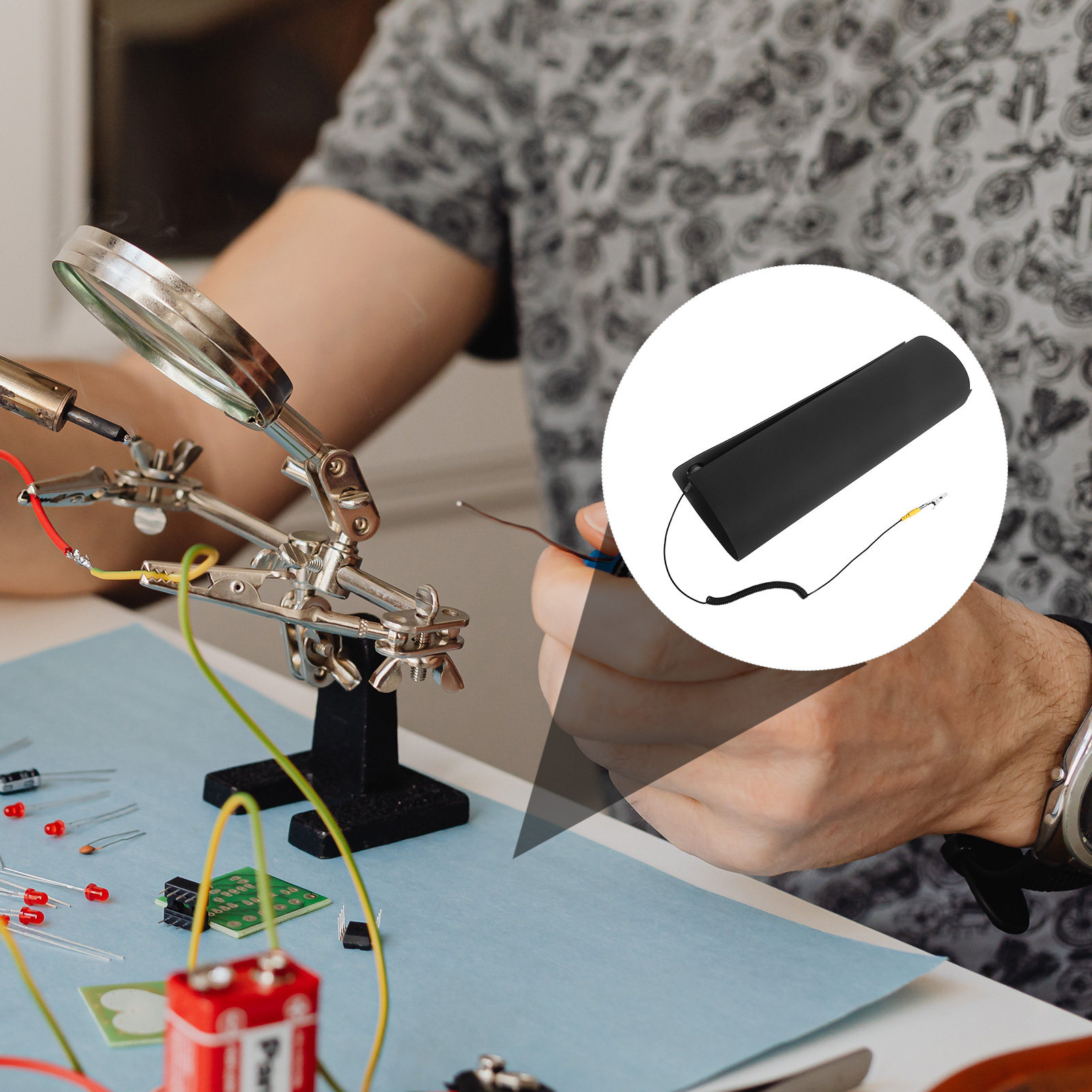 携帯用帯電防止ゴムマット、滑り止め耐熱電子機器修理マット、は - Electronics Repair Workbench のレビューと価格