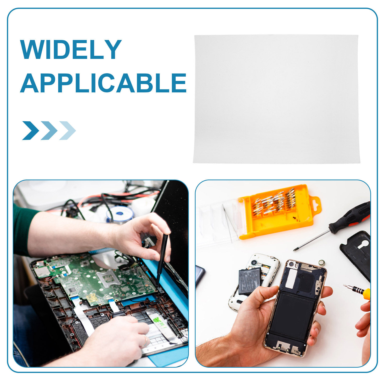 耐熱シリコンはんだ付けマット 9.06x7.09インチ 高温 - Electronics Repair Workbench のレビューと価格